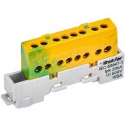 Шина PE «земля» изол. на универс. держ. 6х9-8-ЖЗ TEKFOR IEK TF-NN10-08-KL-K52