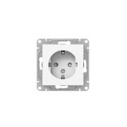 Розетка СП Эпика 16А с заземл. защ. шторки механизм бел. EKF UP1-SOW-111