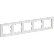 Рамка 5-м BRITE РУ-5-БрАБ арктич. бел. IEK BR-M52-K91