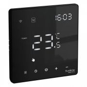 Термостат программируемый ArtGallery 16А с Wi-Fi для электрич. теплого пола моноблочный черн. SE GAL001038