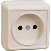 Розетка 1-м ОП Октава 10А IP20 без заземл. крем. GENERICA ERO10-K33-10-DC