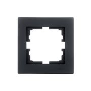 Рамка 1-местн. горизонт. VESNA черн. бархат LEZARD 742-4200-146