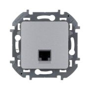 Розетка компьютерная Inspiria RJ45 кат.5E UTP алюм. IEK 673827