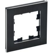 Рамка 1-м BRITE РУ-1-1-БрЧ металл черн. IEK BR-M12-M-K02