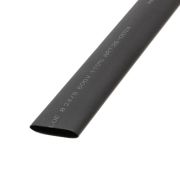 Трубка термоусадочная двустенная клеевая 24/8 (3:1) 1м черн. Rexant 26-0024